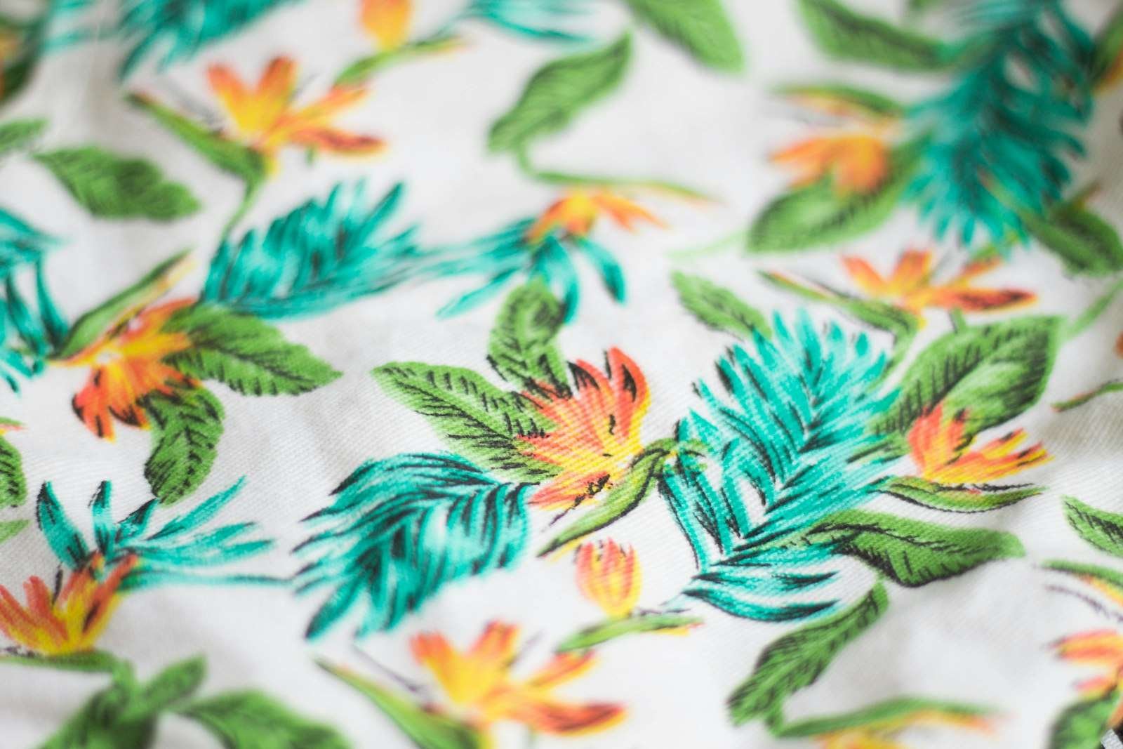 Illustrative image: printed floral cotton fabric